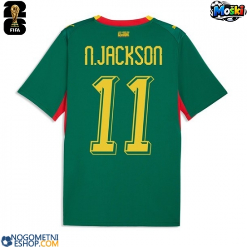 Moški Nogometni dresi Senegal Nicolas Jackson #11 Gostujoči SP 2026 Kratek Rokav